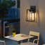 Luminaires muraux d'extérieur modernes en verre trempé et fer (ampoules non incluses)