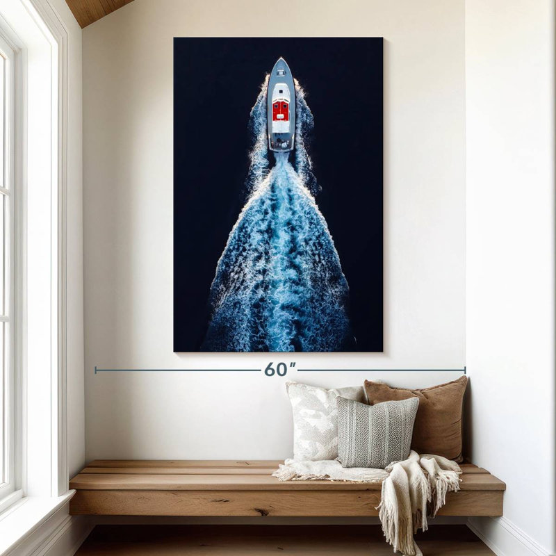Mehar Speedboat In Motion, 51" H x 34" W