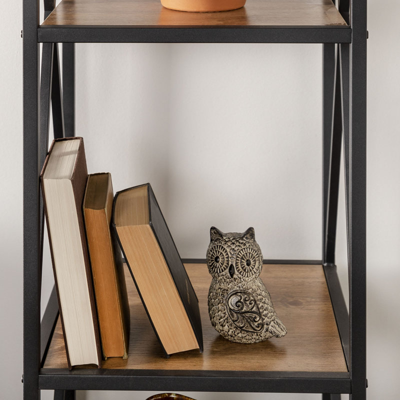 Eulas Etagere Bookcase, Barnwood