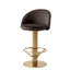 Counter Stool Dorland Roche Dark Gray Velvet-1417495086