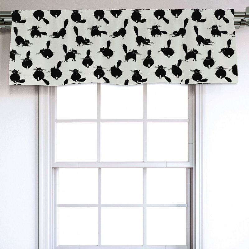 Sateen Ruffled Window Valance