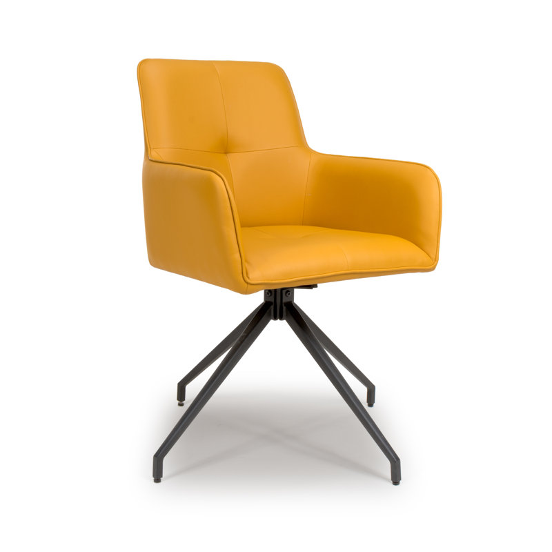 Huttonsville Upholstered Dining Chair, Orange
