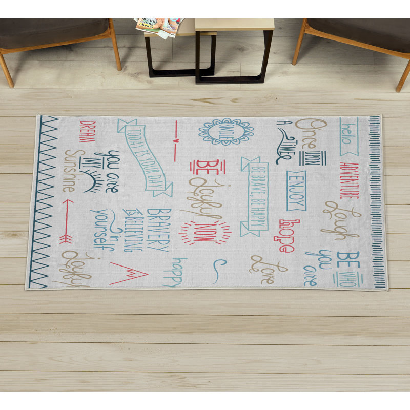 Tapis décoratif en fibres à haute densité Ghedeon Adventure, Rectangle 2 pi 6 po x 5 pi