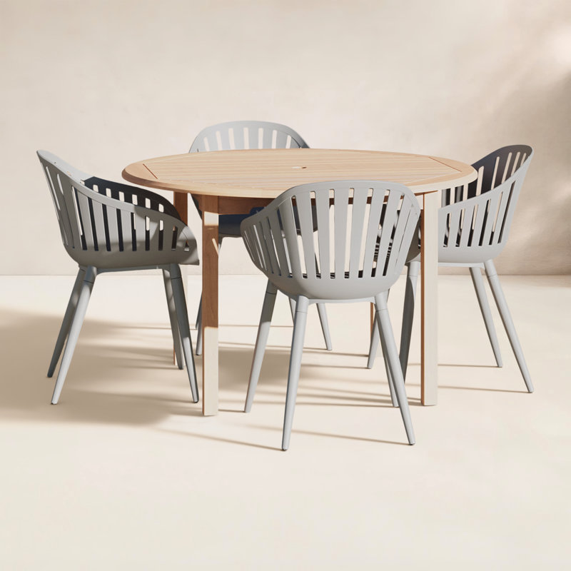 Ensemble de salle à manger Anautica, gris