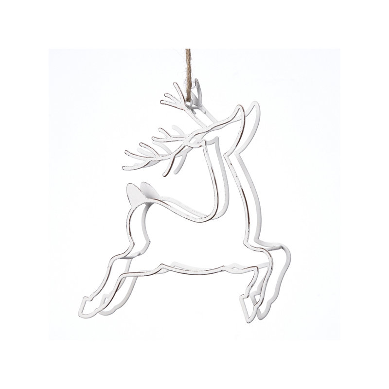 Figurine suspendue cerf en métal