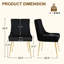 Chaise d'appoint rembourrée en velours avec pieds dorés -2078051676-2076929128
