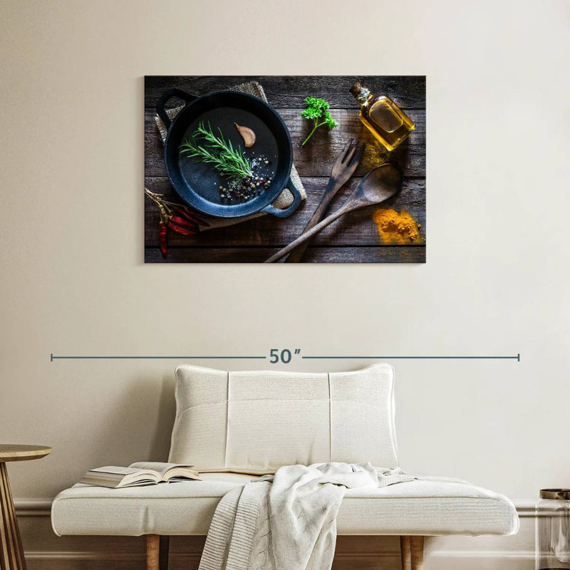Yarlin Cooking With Spices, 24" H x 36" W