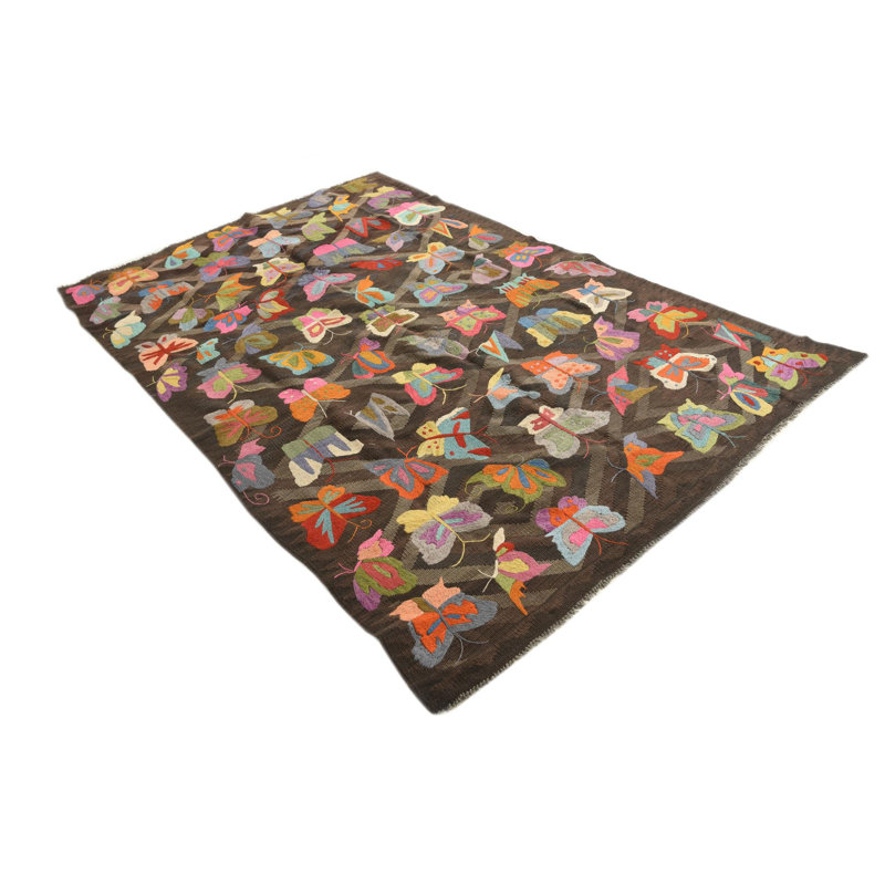 Tapis brun foncé 5x8 Perry