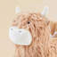 Cheval à bascule en peluche pour enfants avec siège de soutien à 3 côtés, base en bois, capacité de 68 kg (150 lb) pour la chambre d'enfant, la chambre à coucher et la salle de jeux