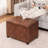 24" Faux Leather Storage Ottoman-1759431303