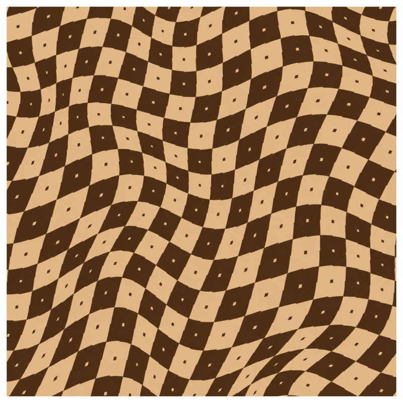 Wavy Checkerboard Pattern Comforter, Twin Extra Long