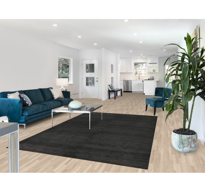 Tapis contemporain à teinture végétale Gabbeh 6 x 9
