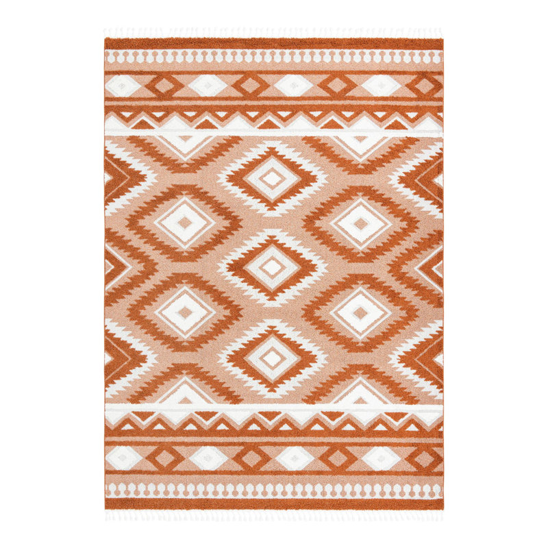 Jiawei Geometric Indoor Rug, Rectangle 10' x 14'1"