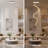 15-Light Modern LED Globe Gold Staircase Chandelier with Adjustable Height