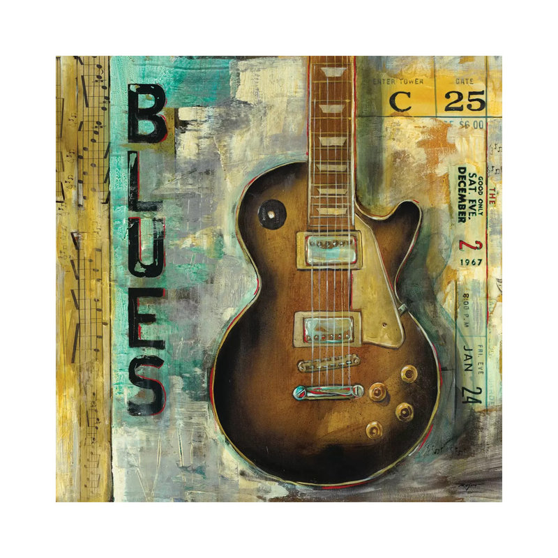 Blues by Pablo Rojero - Wrapped Canvas Print, 45.72 cm H x 45.72 cm W x 1.91 cm D