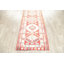 Tapis de la surface en laine rouge/orange 2 pi 10 po x 13" one-of-kind main-noué la Hartste