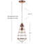 Luminaire suspendu géométrique 1 lumières simple Heng