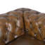 Genuine Leather Upholstered Armchair in Brown