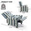   Ameiah Upholstered Farmhouse Manual Push Back Recliner with Solid Wood Legs-732324570