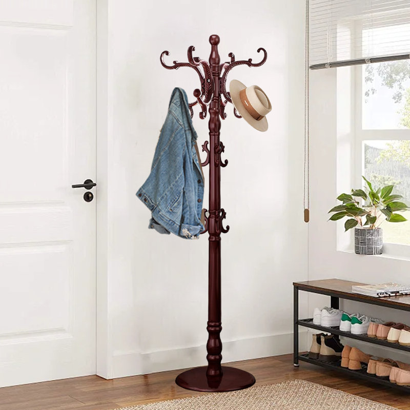 Coat Rack Freestanding, Red