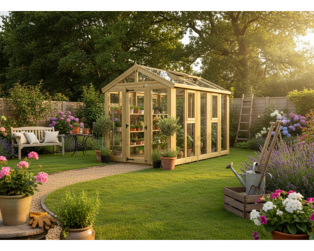 6x10 Glass Green House