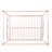 Queen Size  Canopy Bed Frame, Pink-522035148