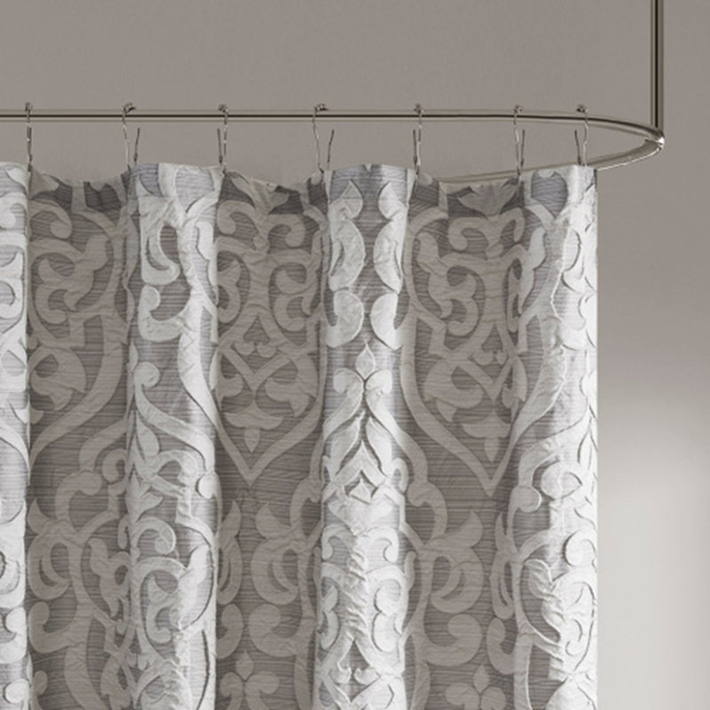 Rideau de douche jacquard, Argent