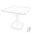 ALBIN 80 Square Table  With 04 STINA Armchair  Set-1059901396
