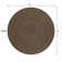 Marguise Braided Coastal Cottage Round Jute Brown Rug