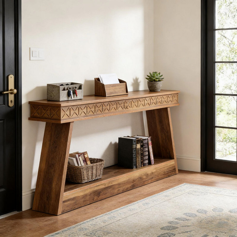 Two-Tiered Sofa Table,Versatile Entryway Table,Console Table