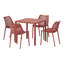 Ensemble repas carré pour 4 personnes-572431078