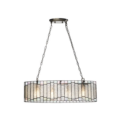 Letourneau 4 - Light Clear/Smoke Glass Square/Rectangle Pendant