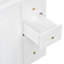 Meuble-lavabo en MDF blanc avec rangement-63089542
