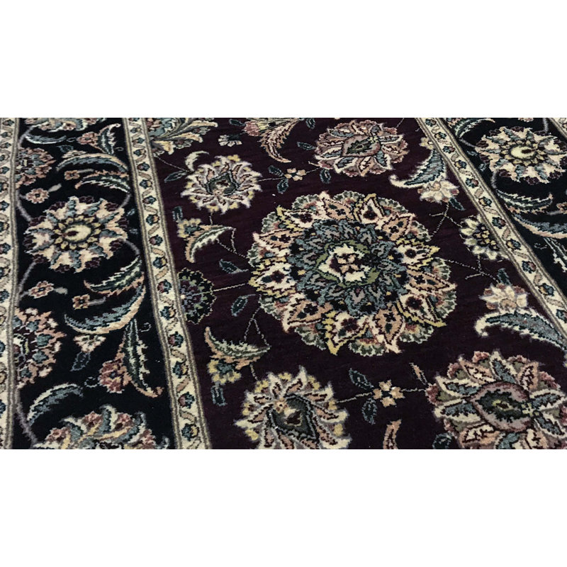 Hand-Knotted High-Quality Brown and Gray Runner