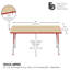 Table d’activité rectangulaire 60" x 30"-92312067