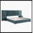 Queen Size Upholstered Bed Frame With Chenille Fabric With Pleated Design,Grounded Queen Size Platform Bed With Headboard And Solid Frame And The Bedside Table.No Box Spring Needed-Blue-Green-423316163-423316161