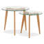 Leilani Glass Top Nesting Tables