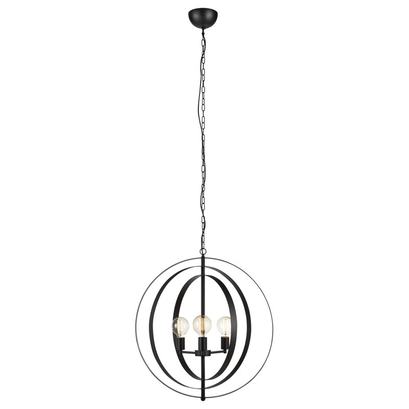 Roger 3 - Light Single Pendant, Matt Black