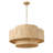 Anorah 4-E26 Light Bulbs 25.59 inch Oversize Farmhouse Boho Paper Shade Dimmable Vintage Pendant Light Fixture