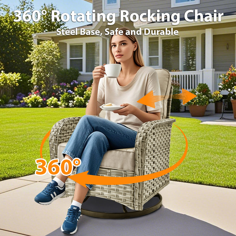 7 Seater Outdoor Wicker Modular Seating Set With Cushions, Modern Modular Rattan Guest Set, Patio Furniture Set With Armrests