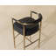HELOISE Upholstered Stool with Metal Frame-602130929-602130930