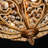 4 - Light Ornate Crystal Semi-Flush Mount