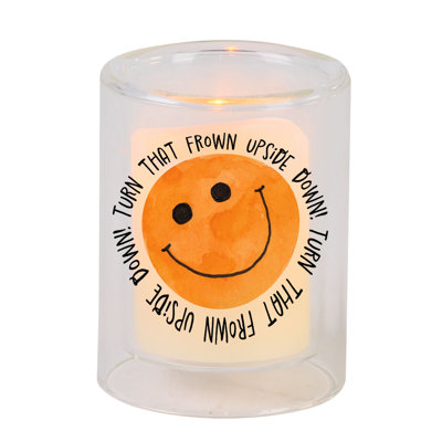 Candleholder Turn That Frown Upside Down