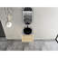 Meuble-lavabo de 24 po avec lavabo d'art en céramique, 45 poignées à bords inclinés et charnières - expérience d'utilisation confortable et silencieuse