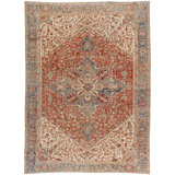 Antique One Of A Kind One-of-a-Kind 9'4" X 12'6" Hand Knotted Area Rug