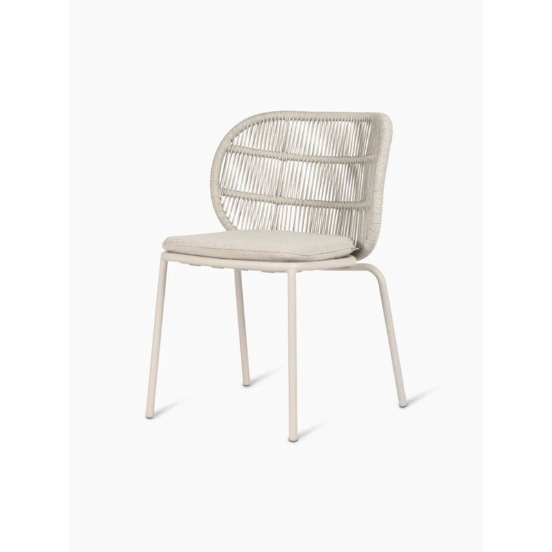 Kodo Outdoor Dining Side Chair, Fossil Gray