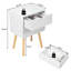 Othello 40cm W Manufactured Wood Bedside Table