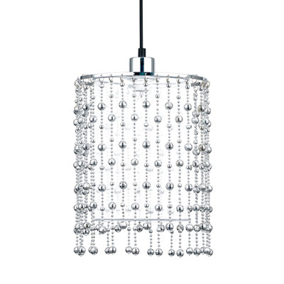 29cm H Drum Pendant Shade ( Screw On ) in Clear