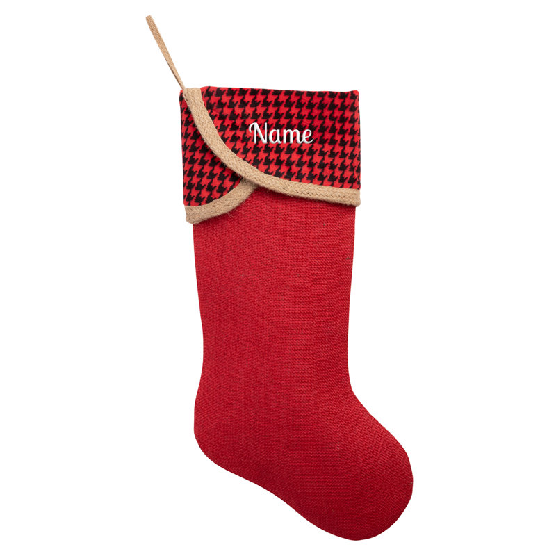 Personalized Swoop Cuff Stocking, Yes