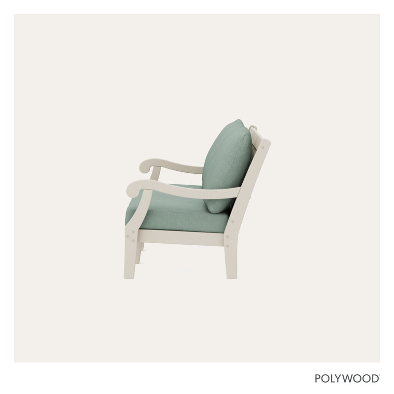 Canapé POLYWOOD x Birch Lane Verlyn, Coussin de glacier glacier / structure sable